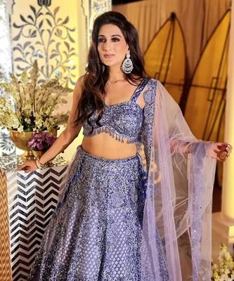 Blue Lehenga Set 4