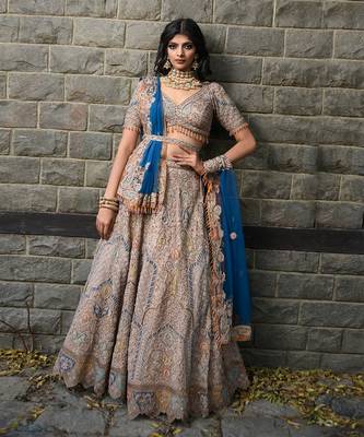 Grey Lehenga Set 1