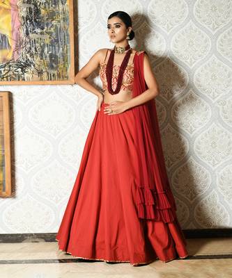 Red Lehenga Set 1