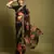 Designer georgette printed and lace work saree with blouse piece