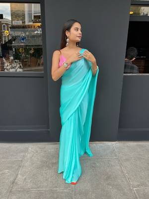 Mishti Blue Saree 1