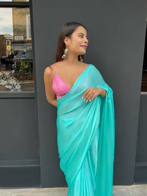 Mishti Blue Saree 2