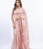 Amara Rose Gold Saree