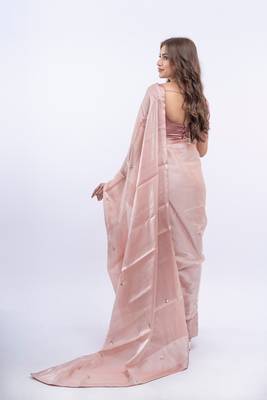 Amara Rose Gold Saree 3
