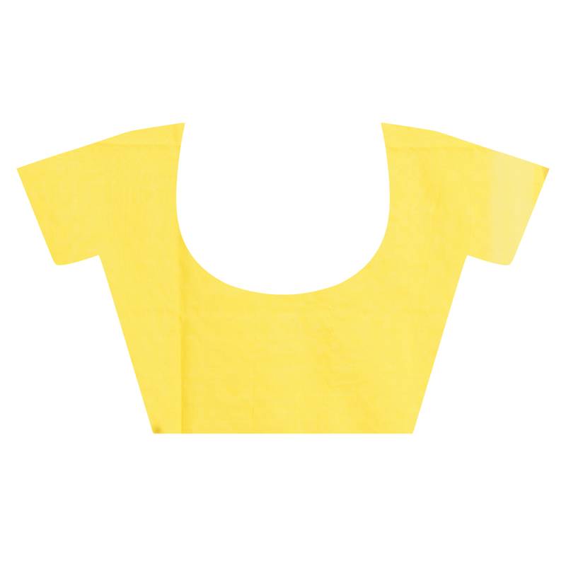 Yellow Handloom Begumpuri Cotton Traditional Saree with attach running blouse