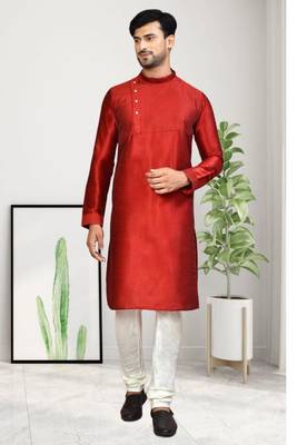 Mens embroidered kurta pyjama 1