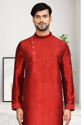 Mens embroidered kurta pyjama 3