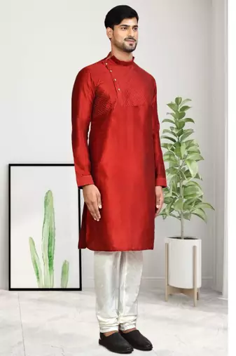 Mens embroidered kurta pyjama