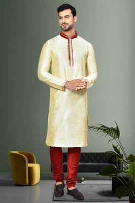 Mens embroidered kurta pyjama 1