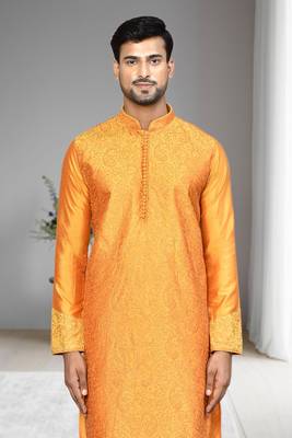 Mens embroidered kurta pyjama 3