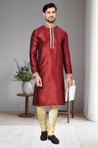 Mens embroidered kurta pyjama