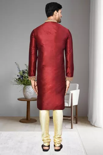 Mens embroidered kurta pyjama