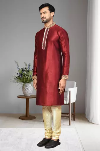Mens embroidered kurta pyjama