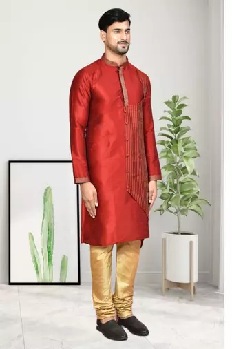 Mens embroidered kurta pyjama