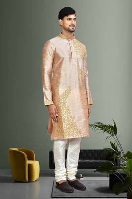 Mens embroidered kurta pyjama 4