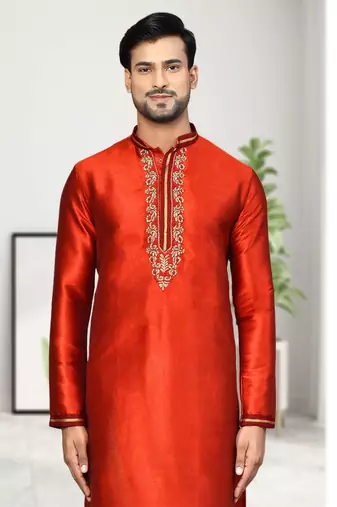 Mens embroidered kurta pyjama