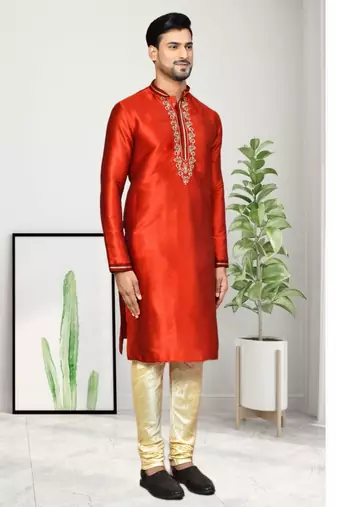 Mens embroidered kurta pyjama