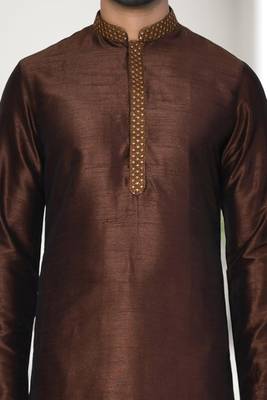 Mens embroidered kurta pyjama 3