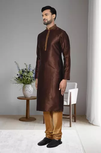 Mens embroidered kurta pyjama