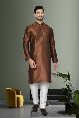 Mens plain kurta pyjama 1