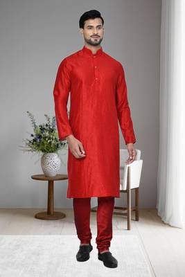 Mens plain kurta pyjama 1