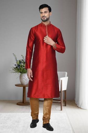 Mens embroidered kurta pyjama