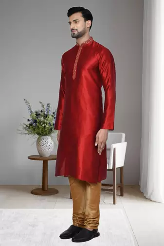 Mens embroidered kurta pyjama