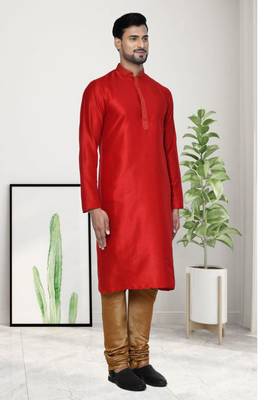 Mens embroidered kurta pyjama 4