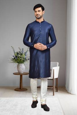 Mens plain kurta pyjama 1