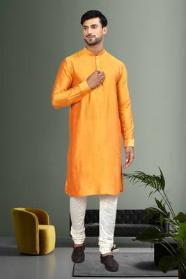 Mens plain kurta pyjama 1