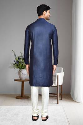 Mens plain kurta pyjama 2