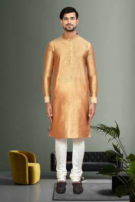 Mens plain kurta pyjama 1