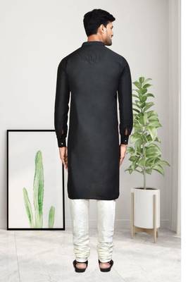 Mens plain kurta pyjama 2