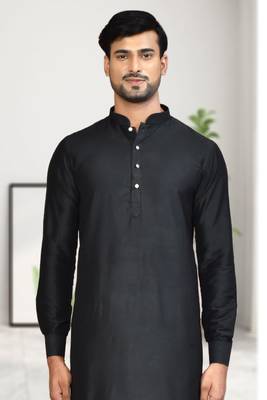Mens plain kurta pyjama 3