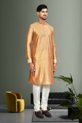 Mens plain kurta pyjama 4