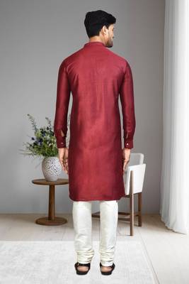 Mens plain kurta pyjama 2