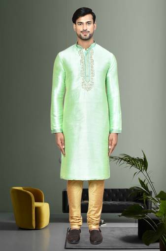 Mens embroidered kurta pyjama
