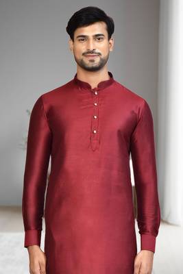Mens plain kurta pyjama 3
