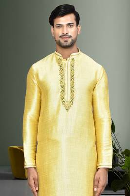 Mens embroidered kurta pyjama 3
