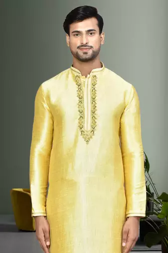 Mens embroidered kurta pyjama