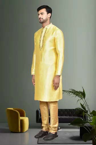 Mens embroidered kurta pyjama
