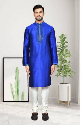 Mens embroidered kurta pyjama 1