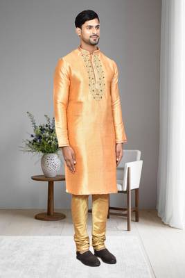 Mens embroidered kurta pyjama 4