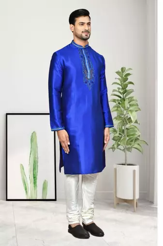 Mens embroidered kurta pyjama