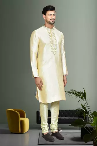 Mens embroidered kurta pyjama