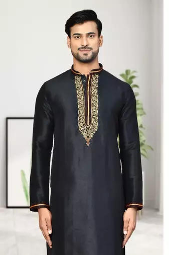 Mens embroidered kurta pyjama