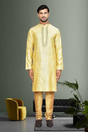 Mens embroidered kurta pyjama