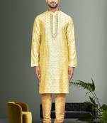 Mens embroidered kurta pyjama