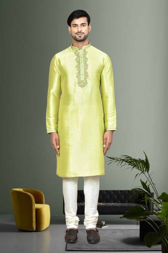 Mens embroidered kurta pyjama