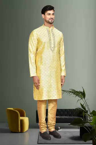Mens embroidered kurta pyjama